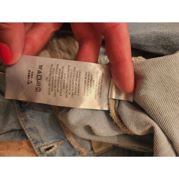 Free People Jumpsuit Marley Denim short sleeves high rise button size xs - Picture 10 of 11